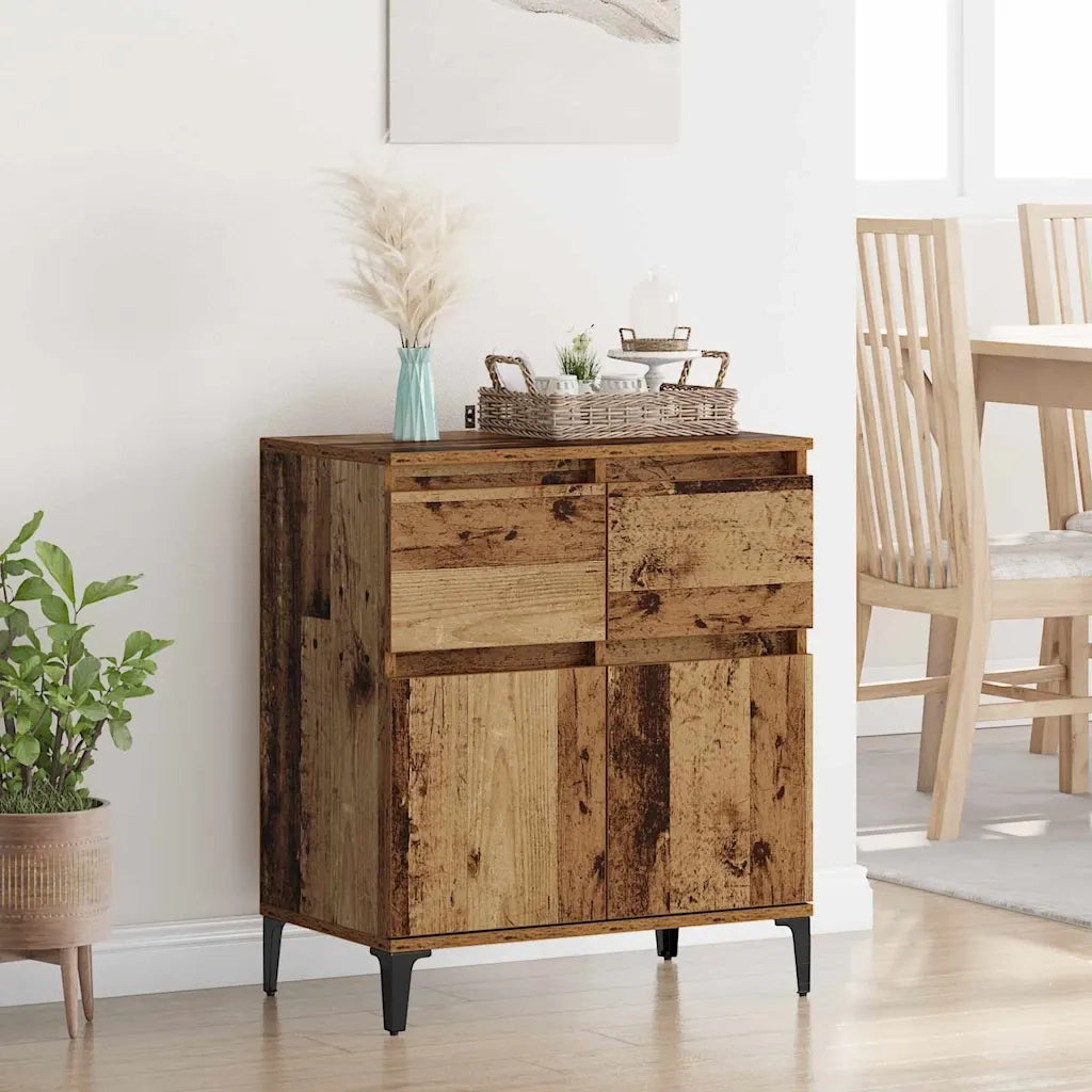 Credenza con cassetto Legno vecchio 60 x 35 x 70 cm