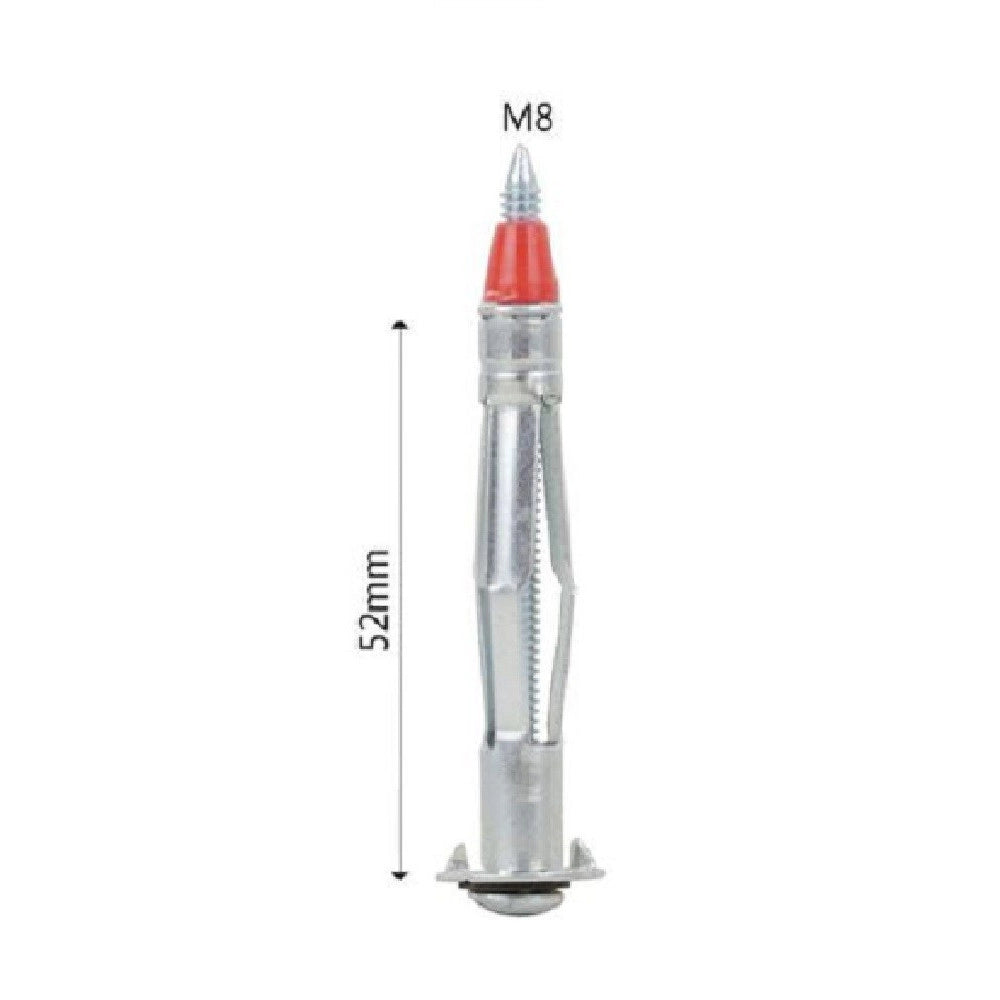 Trade Shop - Set 2 Pz Tasselli Metallo Espandibile Viti Ad Espansione Con Punta 8x52 Mm 92862 -