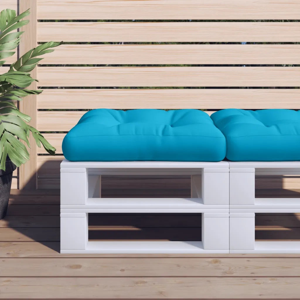 Cuscino per pallet | Cuscini per sedie Blu 50x50x12 cm in Tessuto