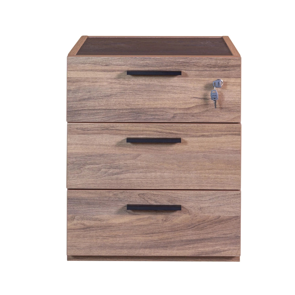 CASSETTIERA DAVINCI RUOTE 50X47XH61CM NOCE BRERA