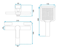 Rubinetto Da Vasca My2021-3c Rea Argus Chrome