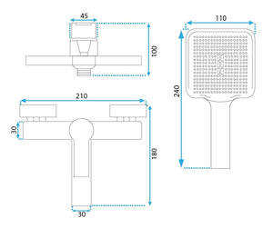 Rubinetto Da Vasca My2021-3c Rea Argus Chrome