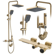Set Doccia Rea Helix Brush Gold