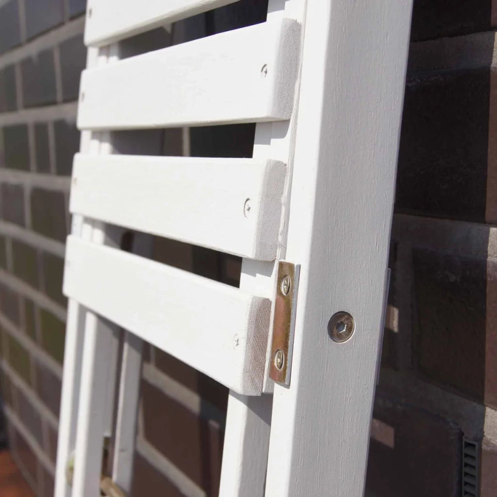 Set da balcone, set da bistrot, tavolo con 2 sedie, bianco