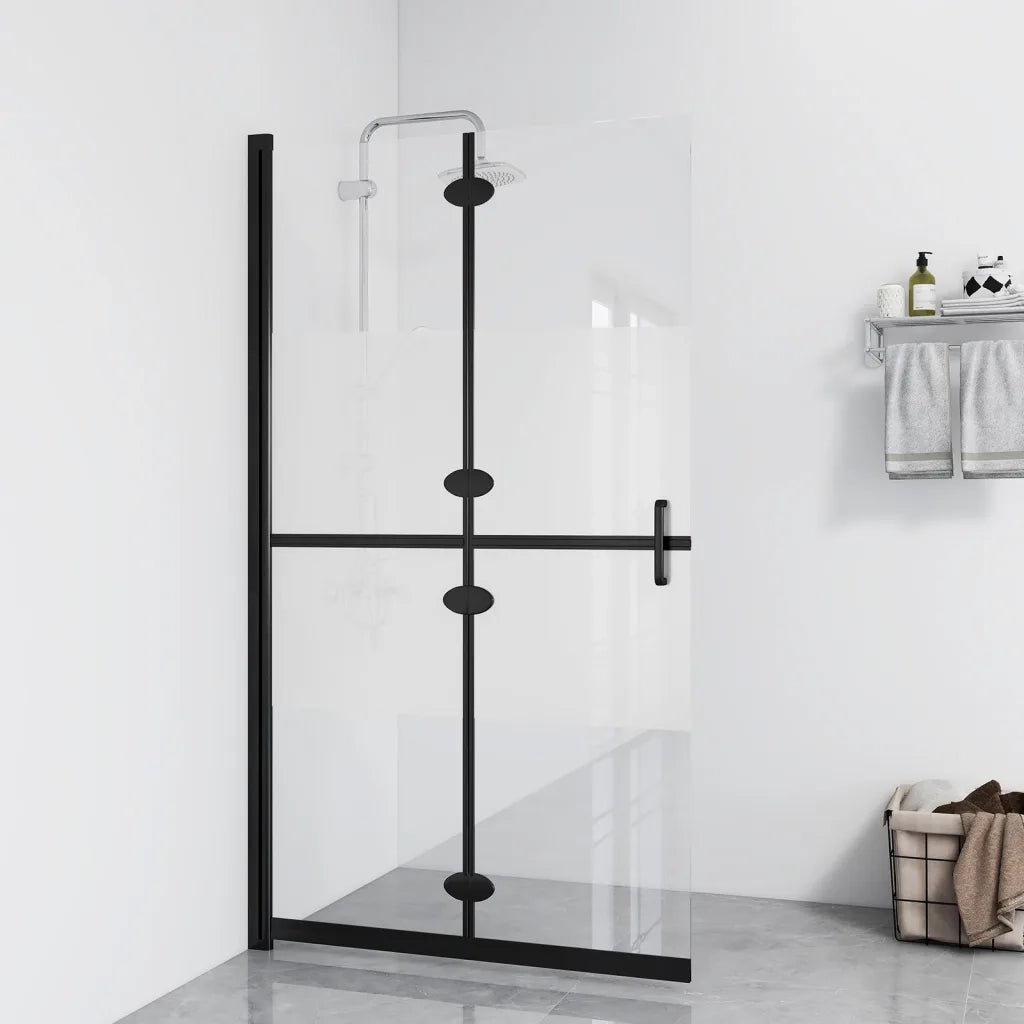 Parete per Doccia Walk-in Pieghevole in Vetro ESG 120x190 cm CFW7452004