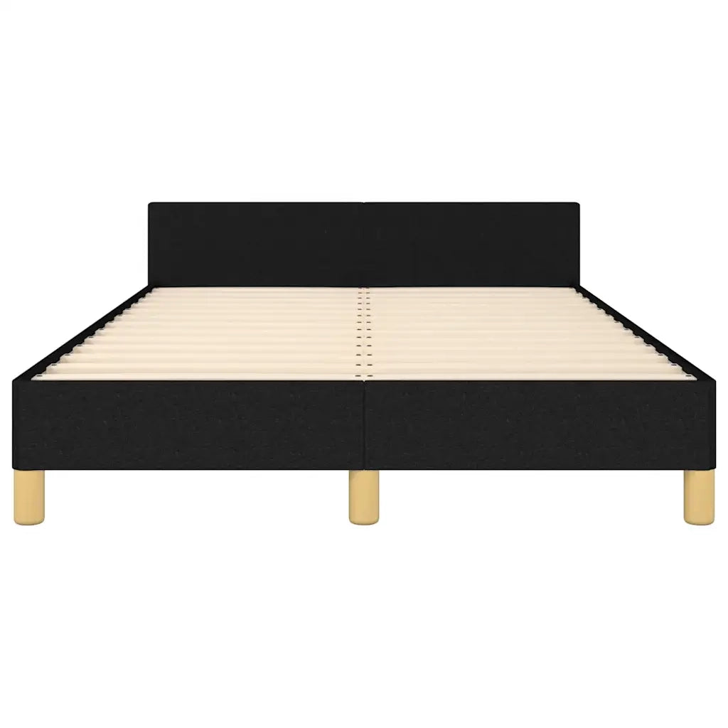 Giroletto senza Materasso-Struttura Letto Nero 120x200 cm Tessuto 513894