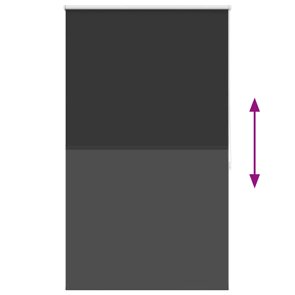 Tenda a rullo oscurante 124,4x175 cm Tessuto Larghezza 120 cm nero 240130