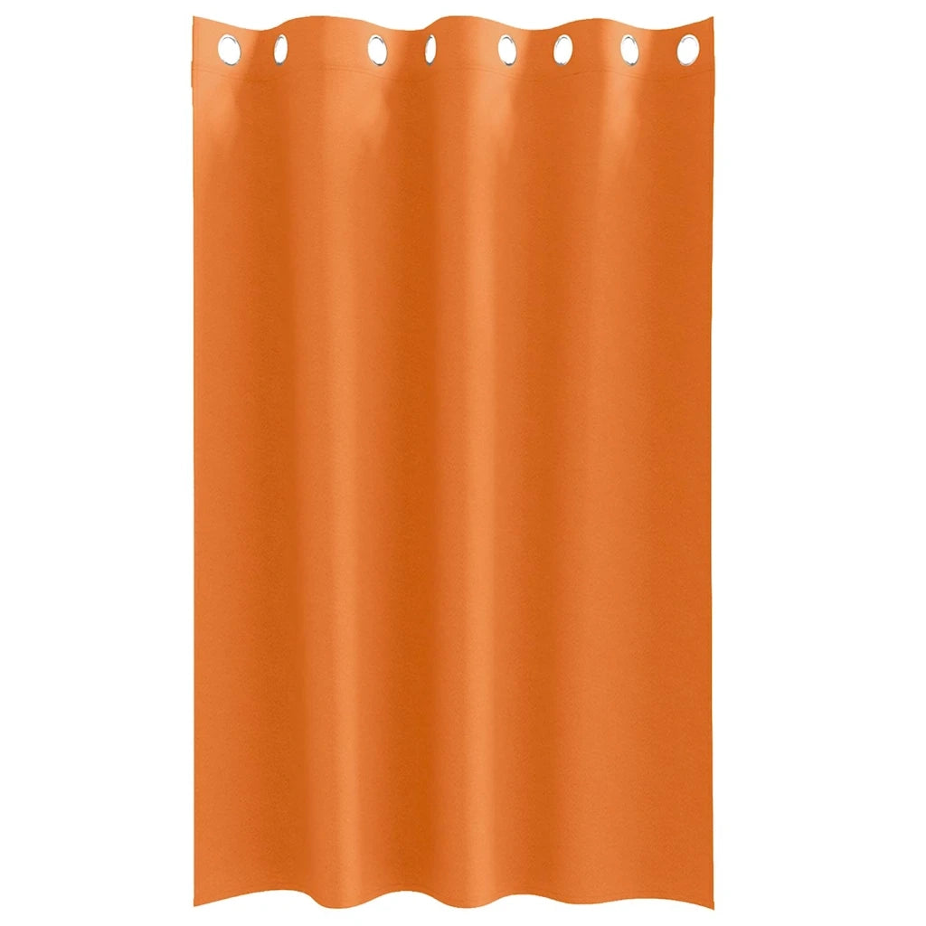 vidaXL Tende con tende 2 pcs Arancione Vivo Poliestere