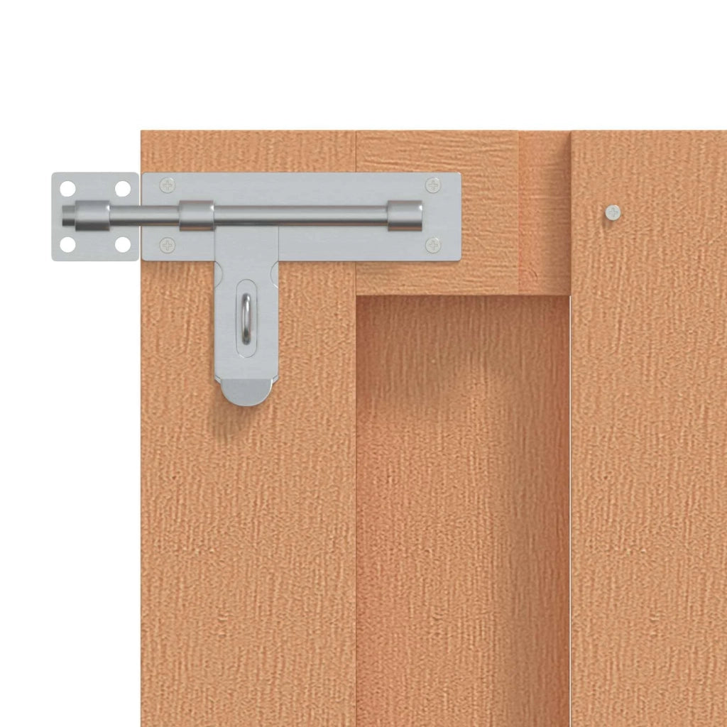 Cancello da giardino 100 x 60 cm WPC e Alluminio Marrone 42039047
