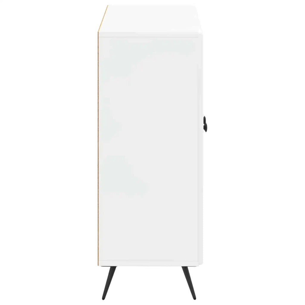 Mobiletto da Bagno BREDA Bianco Lucido 59,5 x 31 x 80 cm 897499