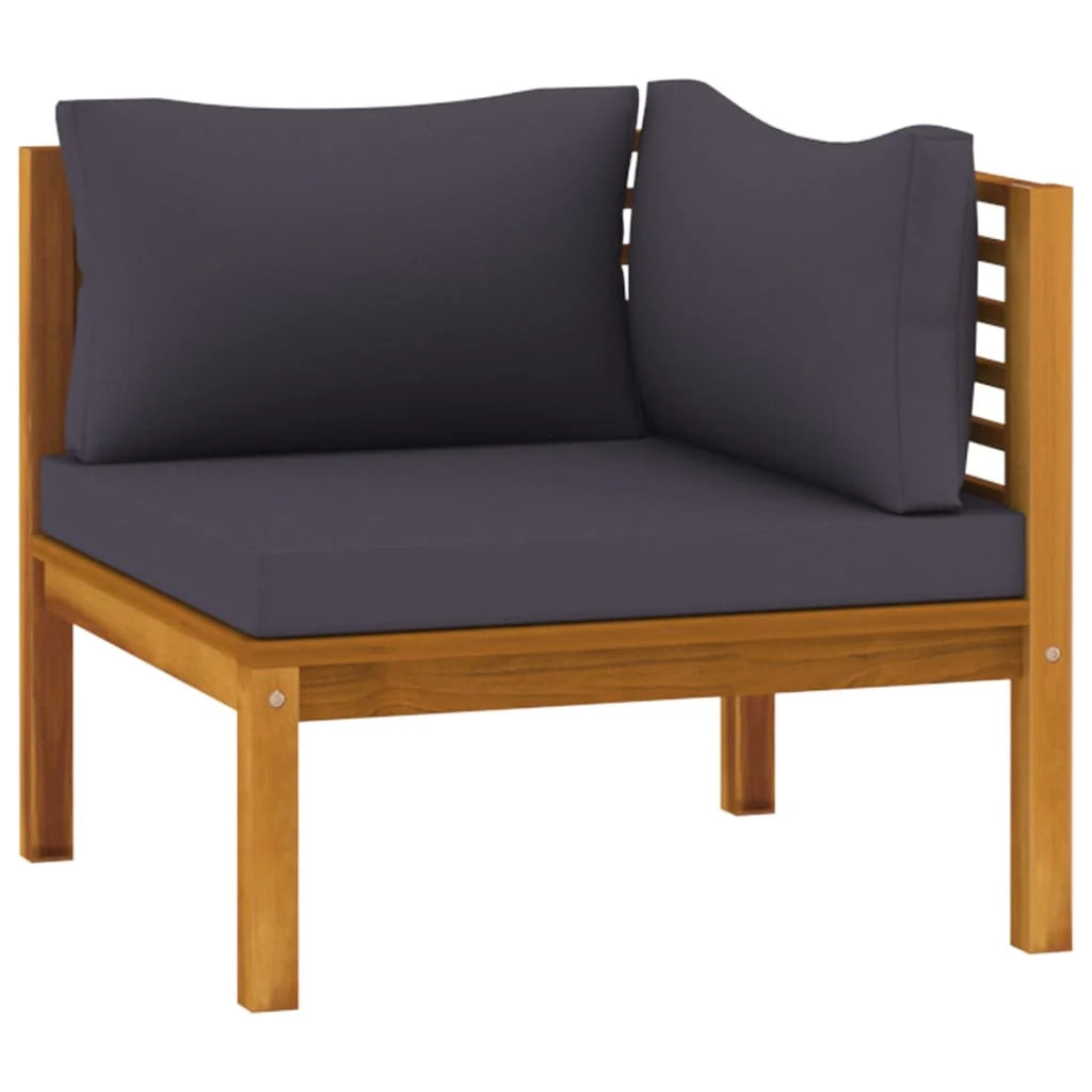 Set di mobili da giardino mobili da esterno 10 pezzi con cuscini legno massello di acacia 02_0014960