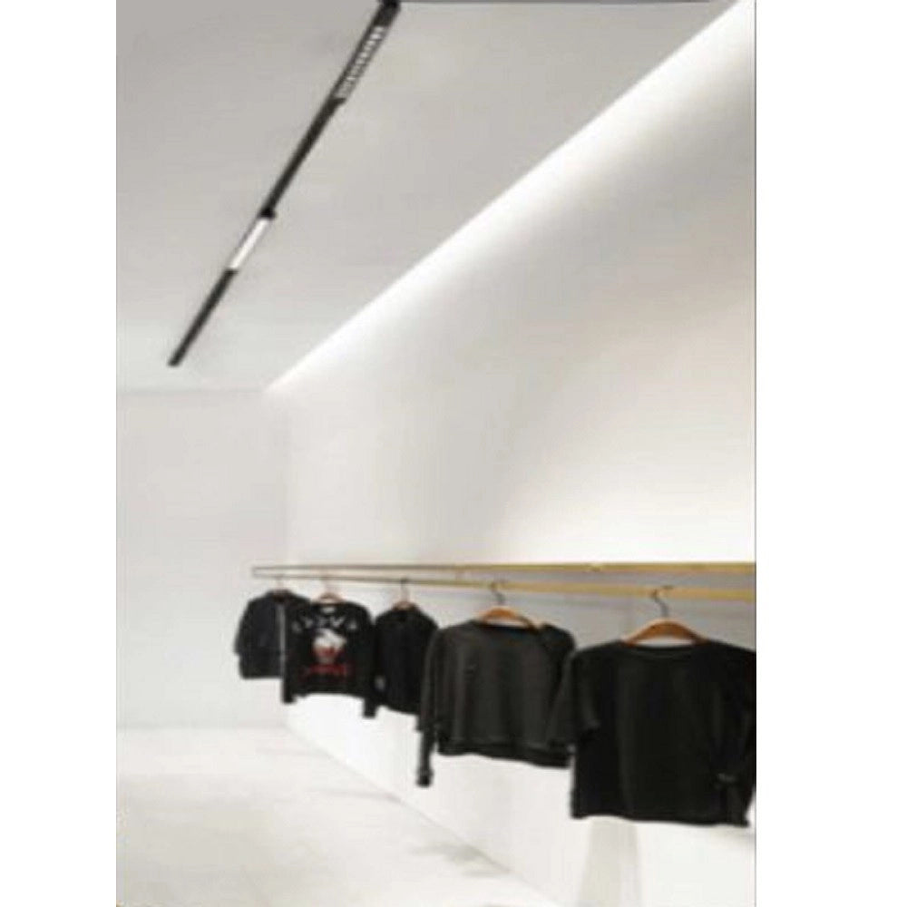 Trade Shop - Faretto Orientabile Binario 26 W 12led Bianco Nero Luce 3000k 6500k 4000k Pst-47 -