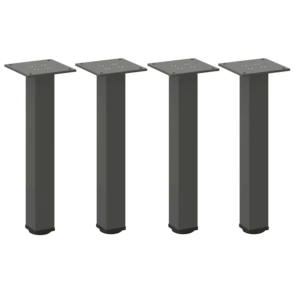 Gambe per tavolino 4 pz Antracite 30-32 cm Acciaio
