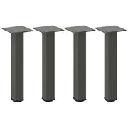 Gambe per tavolino 4 pz Antracite 30-32 cm Acciaio