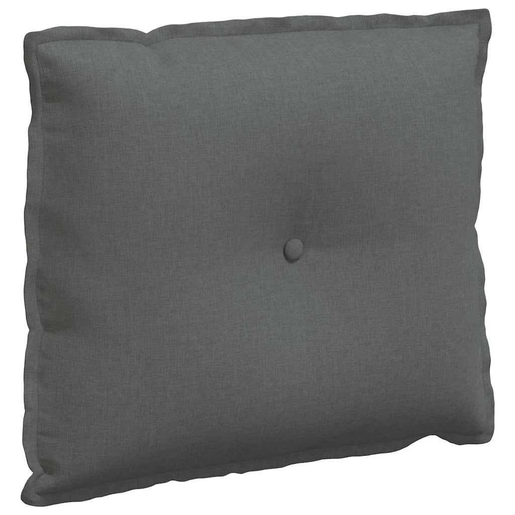 Cuscino per Schiena Grigio scuro 60 x 19 x 50 cm Tessuto