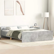 Giroletto con Testiera e Pediera Grigio Cemento 135x190 cmcod mxl 131988