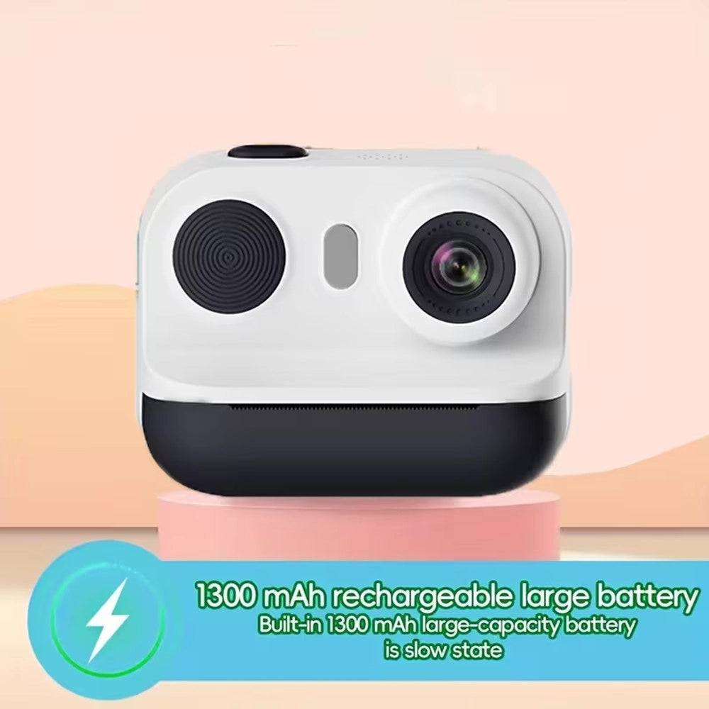 Trade Shop - Fotocamera Portatile A Stampa Istantanea Per Bambini Con Schermo Led Zoom Digitale 6x -