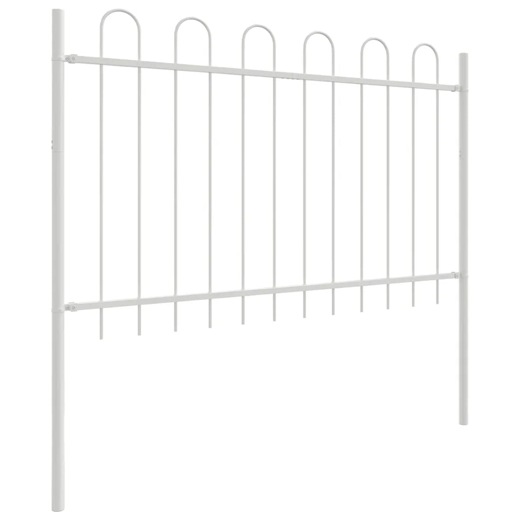 Recinzione per Giardino 9 pcs Bianco 15,3 x 1 m 3334185