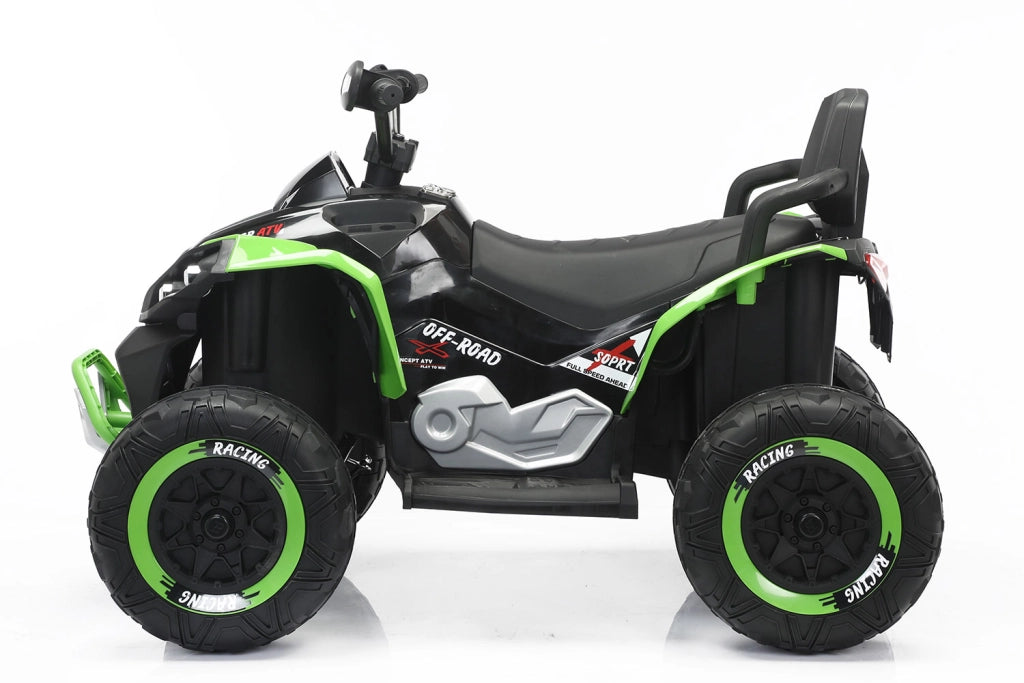 Quad Elettrico per Bambini ATV Safari Gold 24V fino a 60 kg con Telecomando Verde