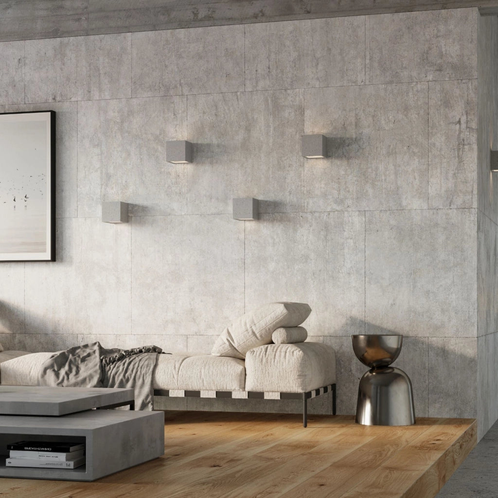 Applique Pure Lume Regulo cemento grigio 12cm G9 IP20