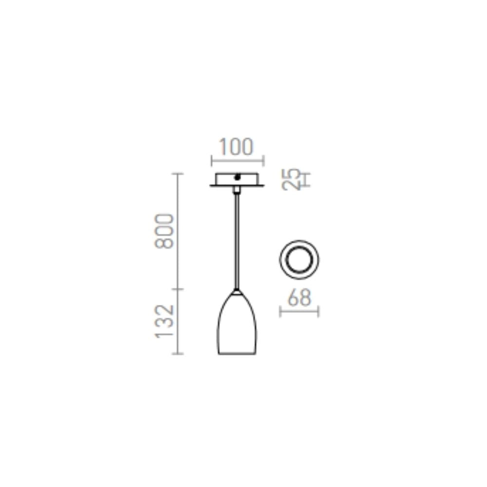 Lampadario Lampada BABADES I a sospensione  nichel opaco 230V GU10 35W