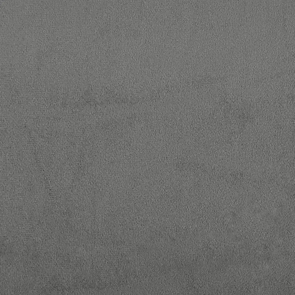 Poggiapiedi Grigio Scuro 60x50x41 cm in Tessuto Microfibra 349343