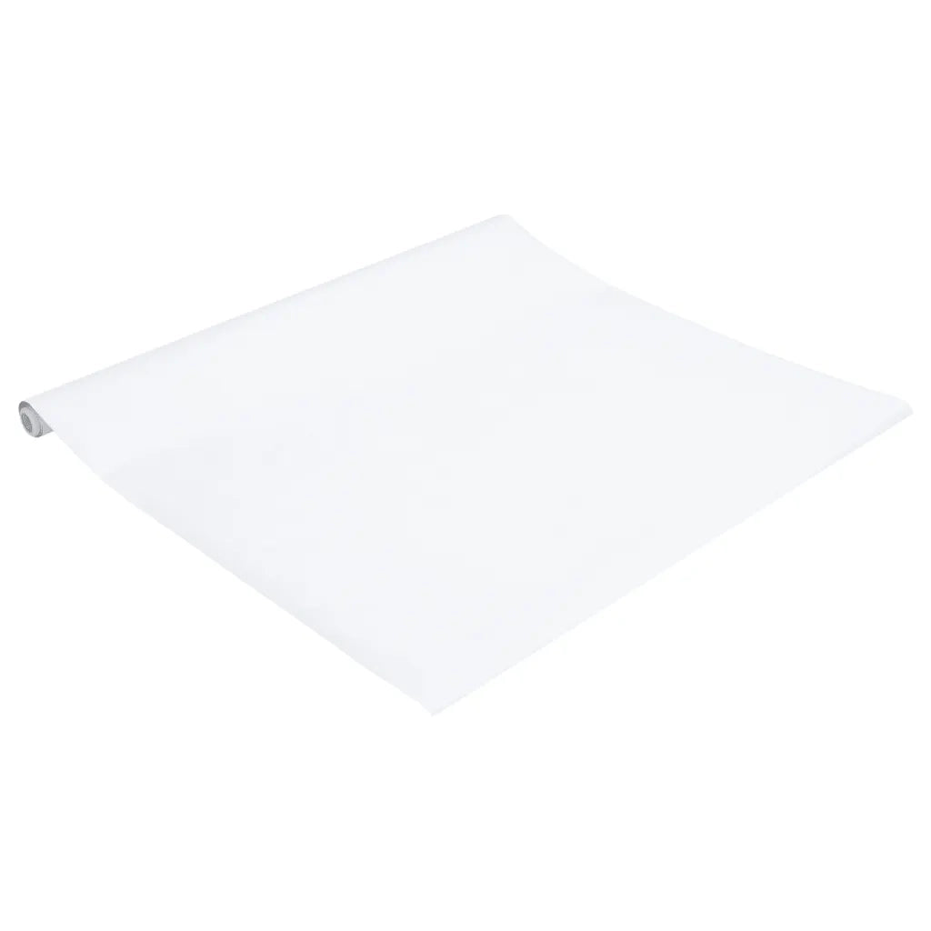 Adesivi per Mobili Autoadesivi Bianco Opaco 90x500 cm in PVC CFW5622312