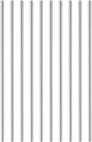 Tubo Circolare in Acciaio Inox 304 - 5 mm x 300 mm - Per Hobbyistico - Modello Aereo/Modello Auto - 20 Pezzi - Colore Argentato - Tubo in Acciaio
