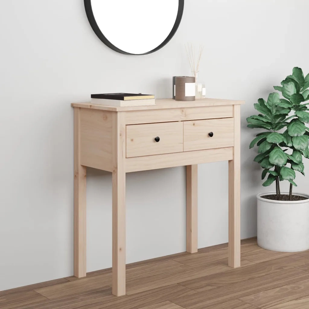 Tavolo Consolle | Tavolo d'Ingresso 70x35x75 cm in Legno Massello di Pino