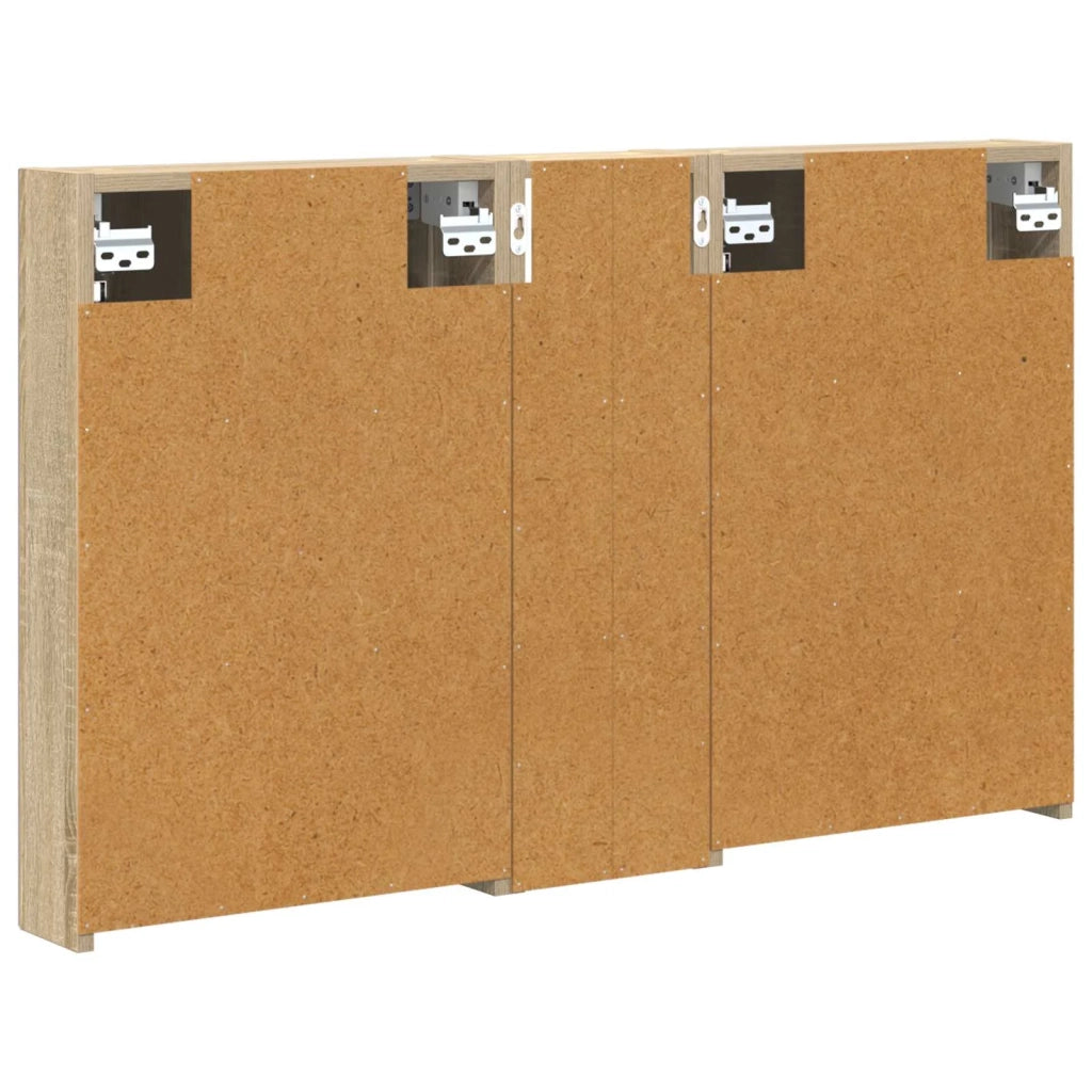 Set di Armadi da Bagno con porta 3 pcs 100 x 10,5 x 60,5 cm 3403698