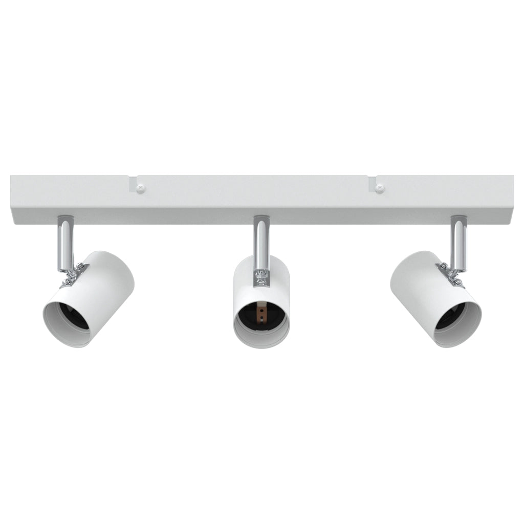Faretto da soffitto 3 vie regolabili Bianco E27