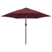 Ombrellone da Esterni con Palo in Metallo 300 cm Rosso BordÃ² cod mxl 24527