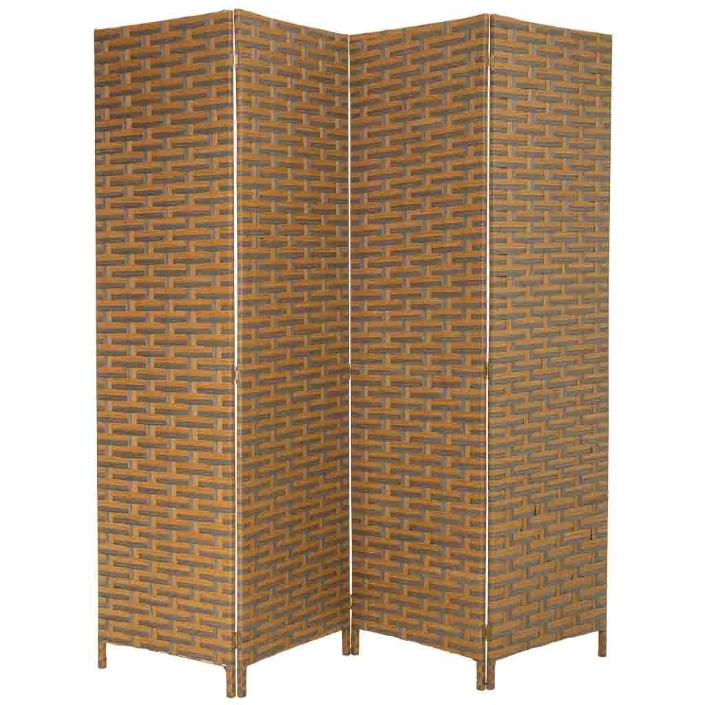 Biombo de papel trenzado 4 hojas 50(x4)x3x180