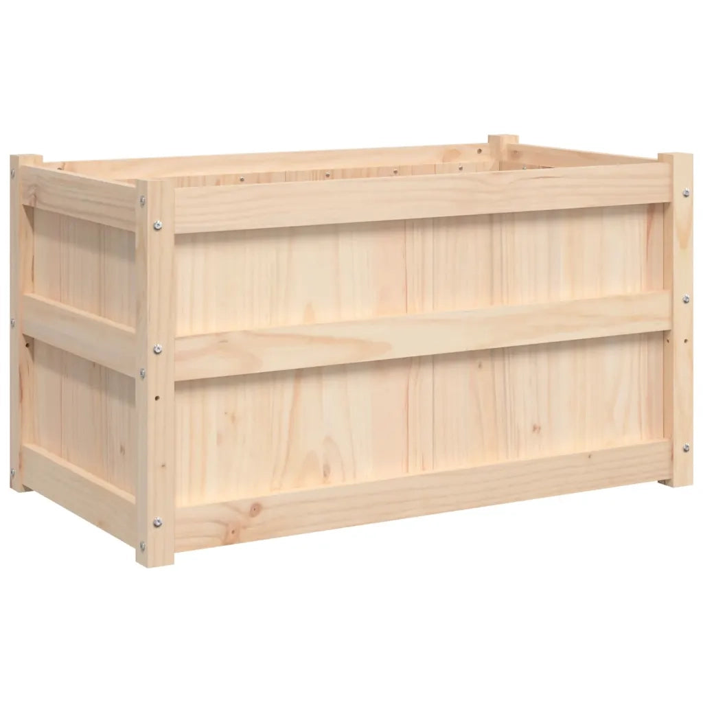 Fioriere da Giardino 2 pz in Legno Massello di Pino 837460