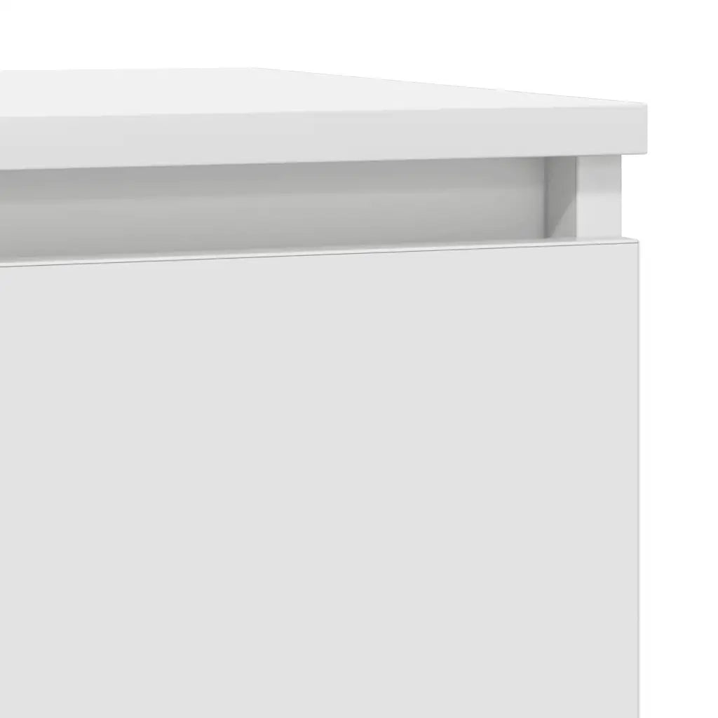 Credenza con Cassetto Bianco 71x35x65 cm in Legno Multistrato 861598