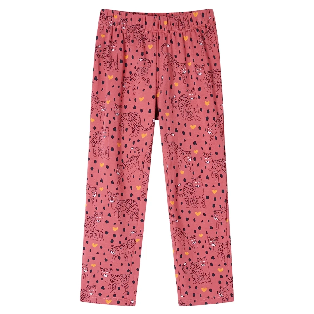 Pigiama da Bambina a Maniche Lunghe Rosa Antico 116 13761