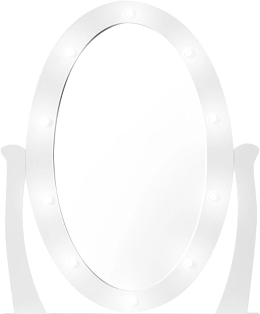 Toeletta con specchio LED e sgabello BELLA