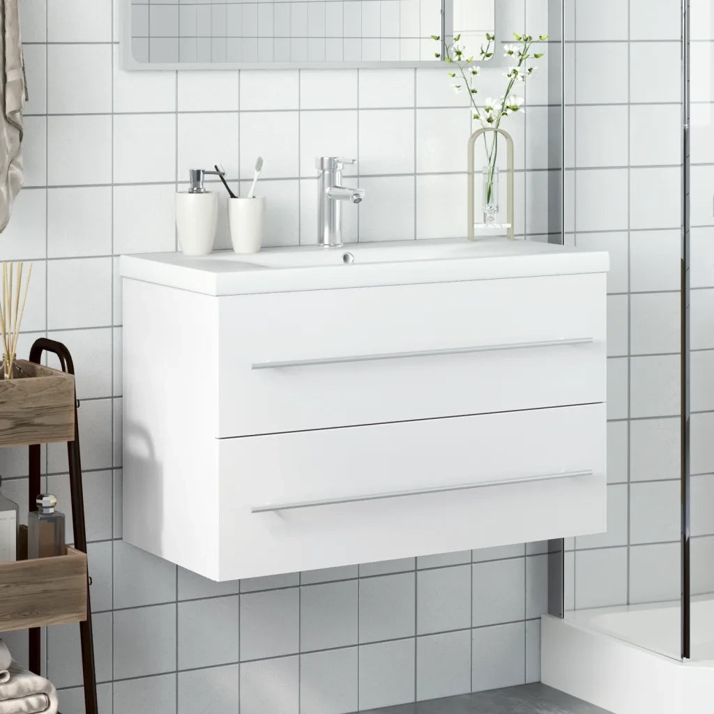 Mobile da Bagno con Lavabo | Armadio Lavabo Bianco