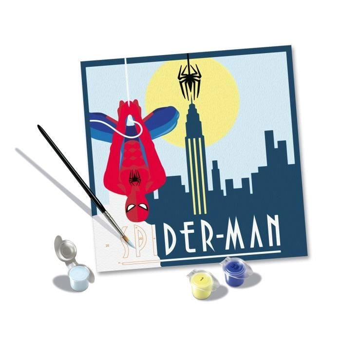 CreArt 20x20 cm Spider Man, Tempo libero creativo, 23891, Ravensburger