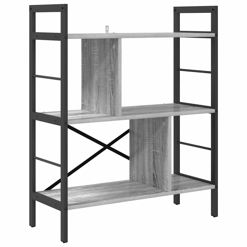 Libreria Grigio Sonoma 75 x 30 x 91 cm Legno multistrato