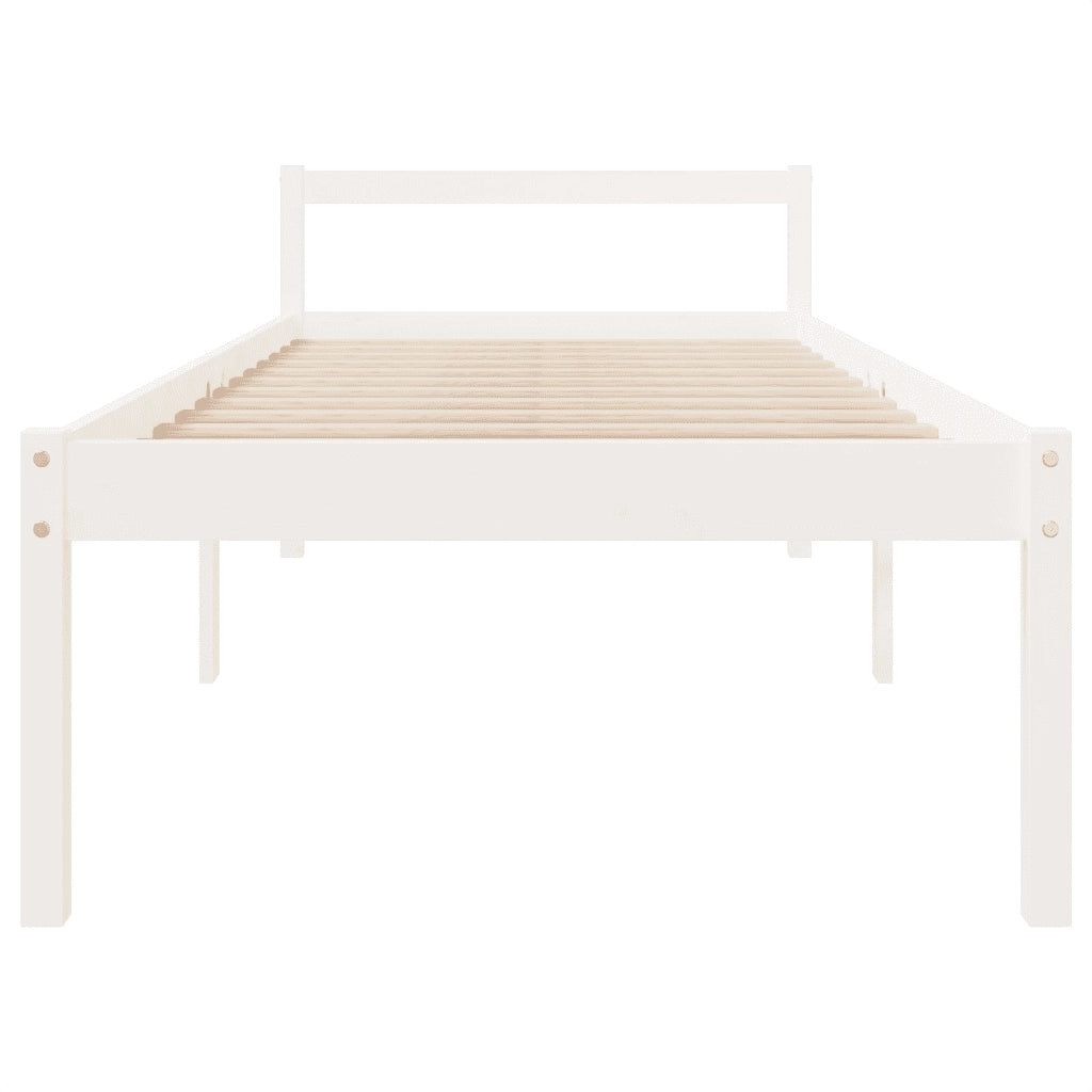 Giroletto Legno Massello Bianco 75x190 cm 2FT6 Piccolo Singolo cod mxl 58413