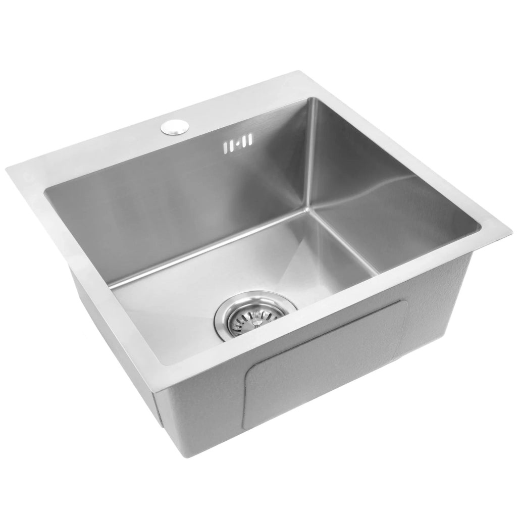 Lavello In Acciaio Leo 40 Brush Nickel senza rubinetto da cucina