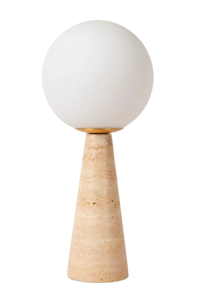 Lampada da tavolo EVIN 1xE27 marmo vetro Lucide