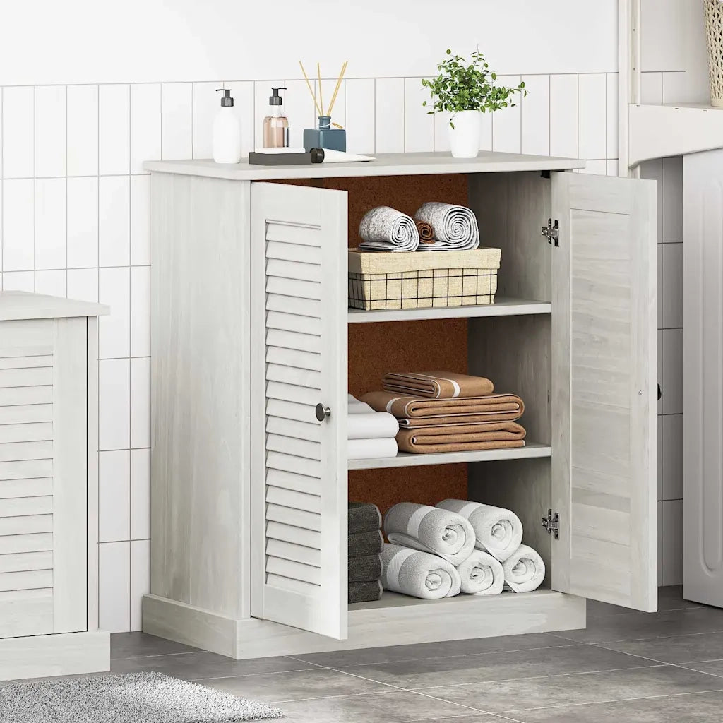 Mobile da Bagno VIGO Bianco e Bianco Antico 68 x 34 x 80 cm 4019108