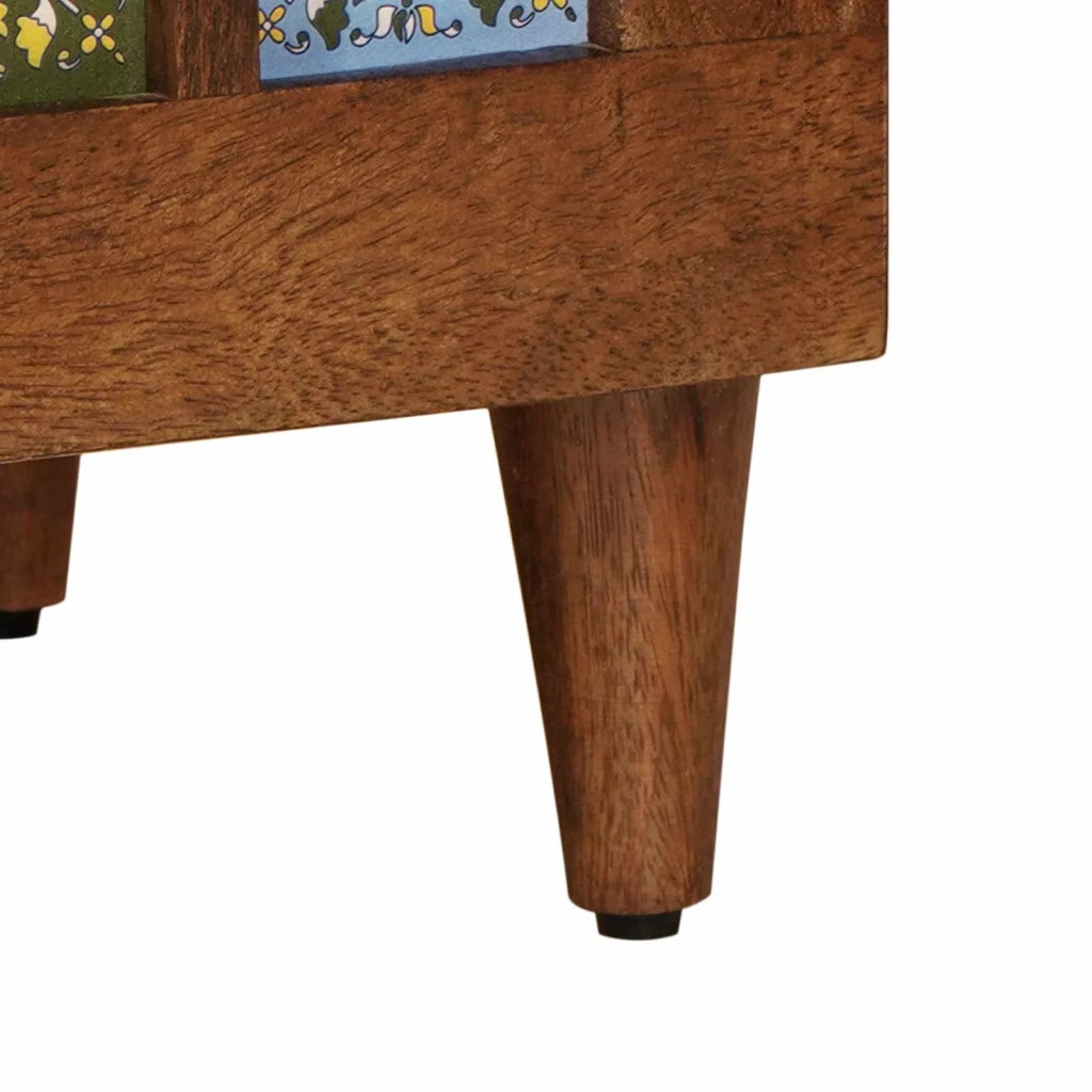 Mobile TV Noce 100 x 33 x 46 cm Legno di mango massello 4018242