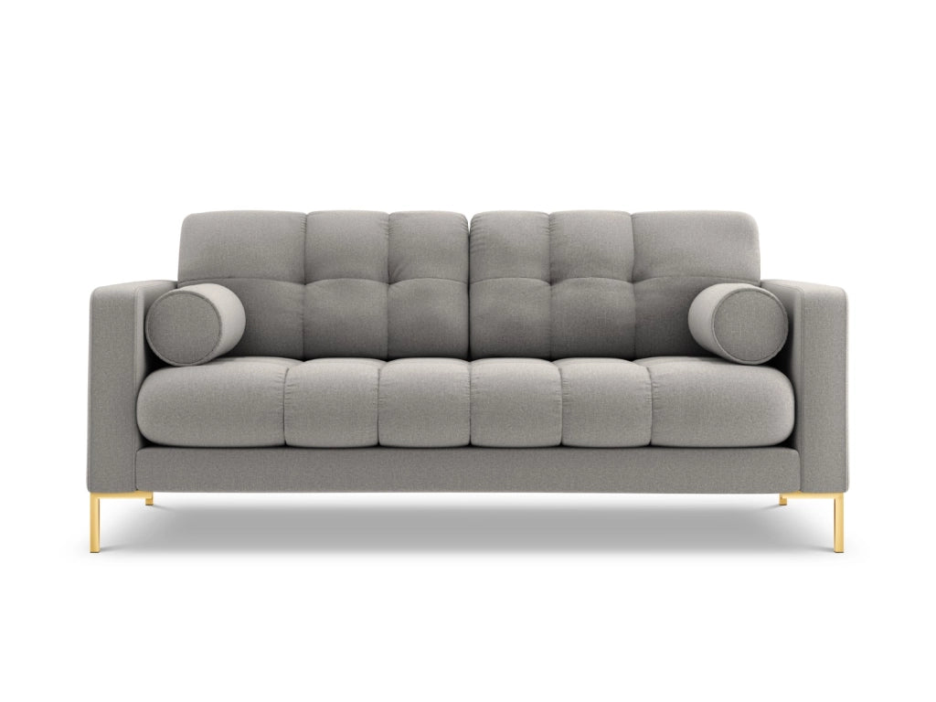 Cosmopolitan Design - Divano "Bali" 3 posti in tessuto strutturato grigio chiaro 