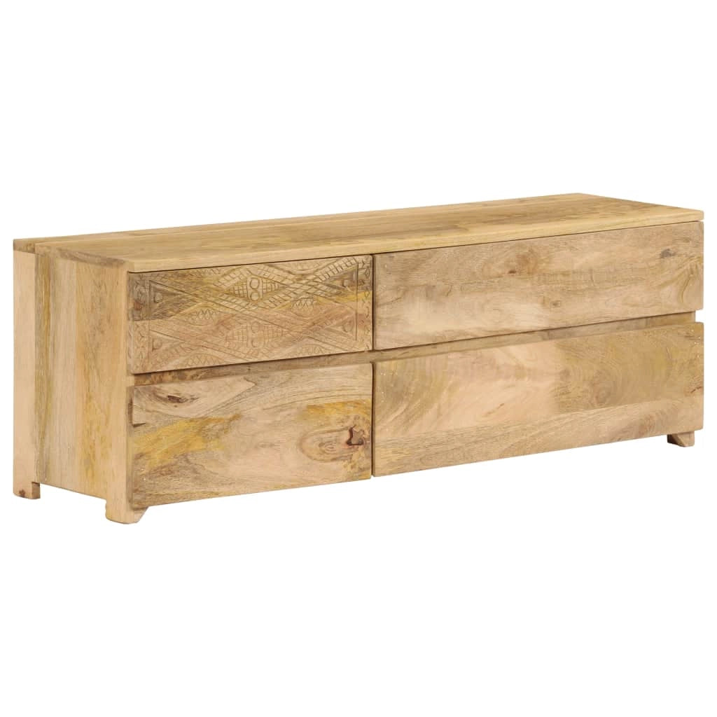 Pratico mobile porta TV/credenza di design in legno massello di mango 120 cm 2502171