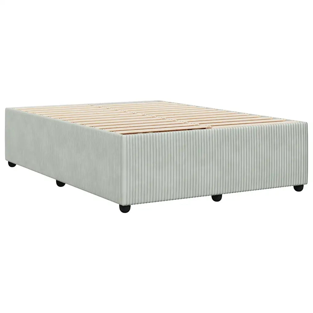 Giroletto senza Materasso-Struttura Letto Grigio Chiaro 140x200 cm Velluto 958189
