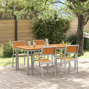 Set da Pranzo per Giardino 5 pcs Grigio 3284425