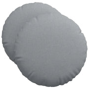Cuscini per Seduta 2 pz | Cuscini per sedie Grigio chiaro ?50 x 19 cm Tessuto